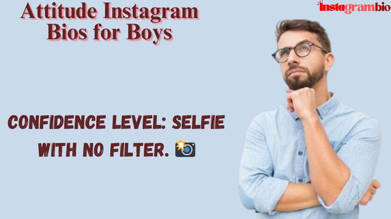 Instagram Bio For Boys Attitude